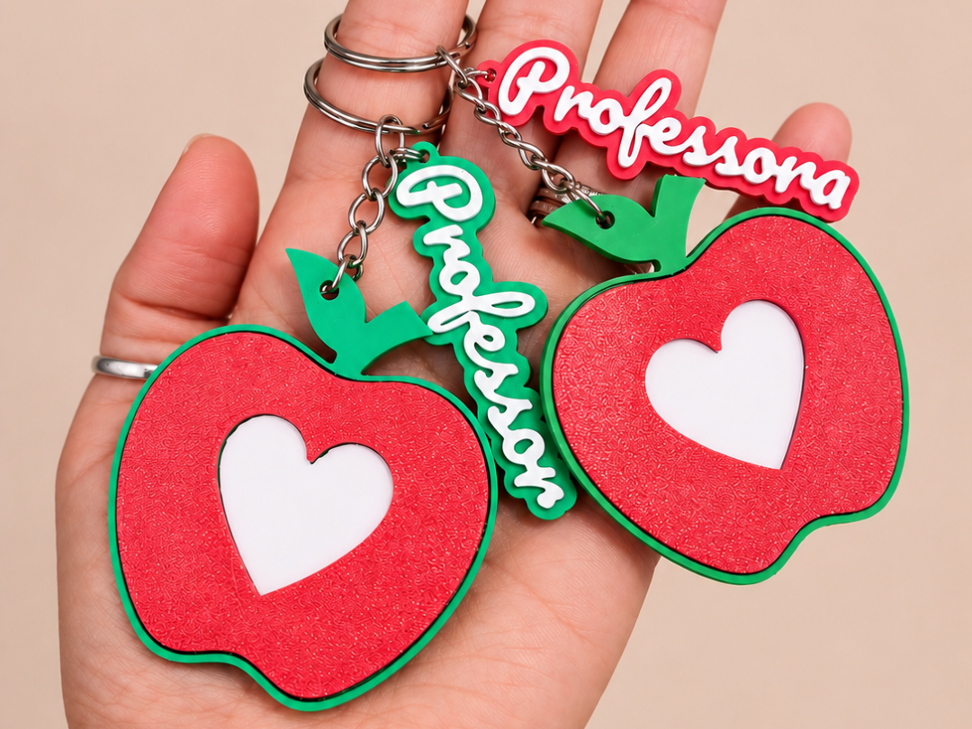 Chaveiro Maçã Dia dos Professores
